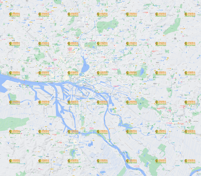 德国 汉堡 Google 谷歌 高清地形图