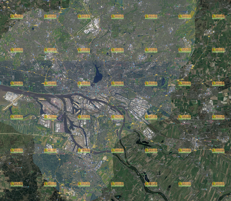 德国 汉堡 Google 谷歌 高清卫星图