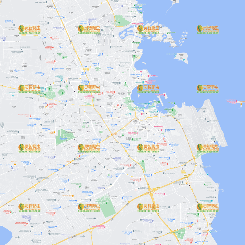 卡塔尔 多哈 Google 谷歌 高清地图