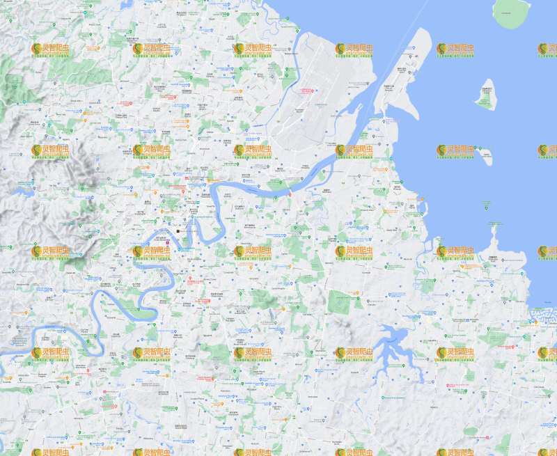 澳大利亚 布里斯班 Google 谷歌 高清地形图