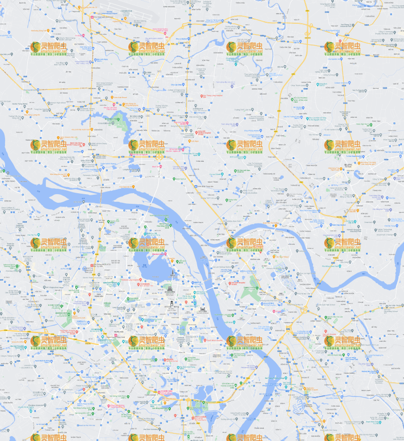 越南 河内 Google 谷歌 高清地图