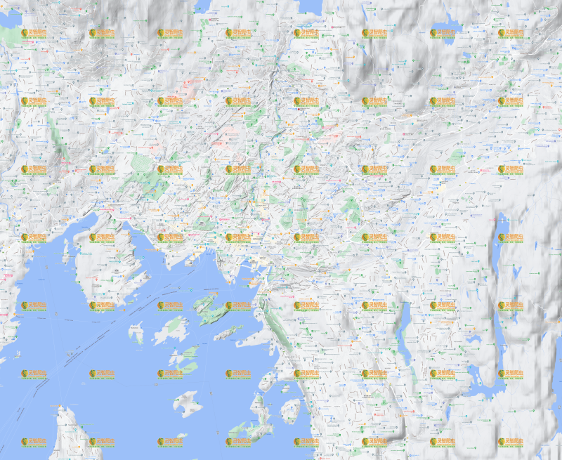 挪威 奥斯陆 Google 谷歌 高清地形图