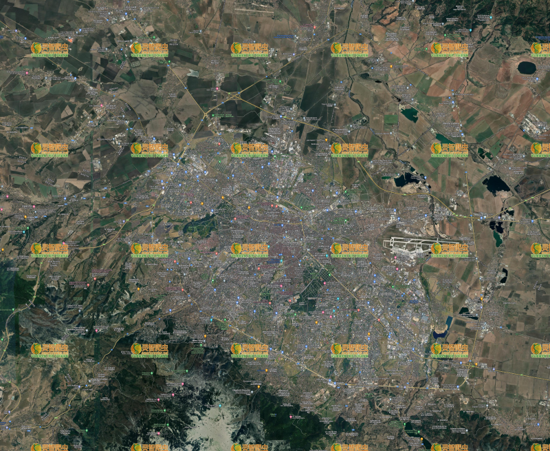 保加利亚 索非亚 Google 谷歌 高清卫星图