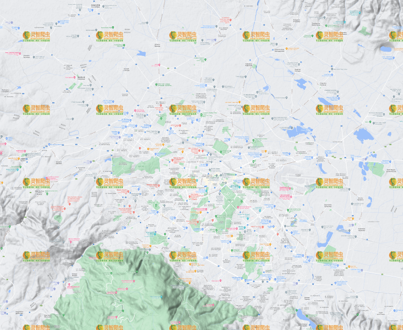 保加利亚 索非亚 Google 谷歌 高清地形图
