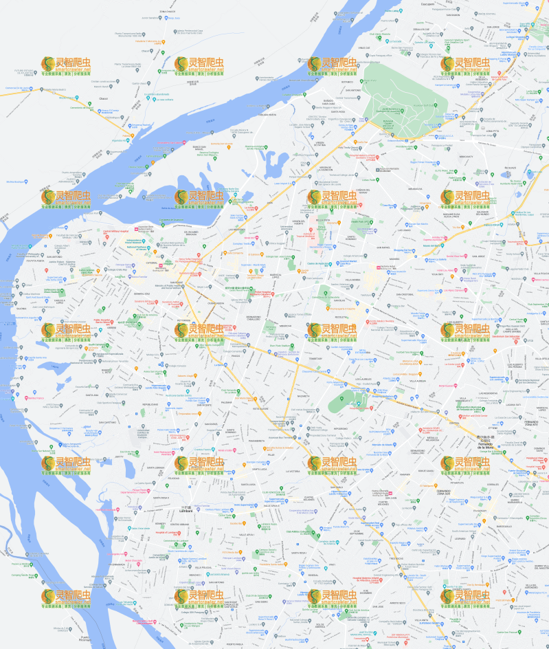巴拉圭 亚松森 Google 谷歌 高清地图