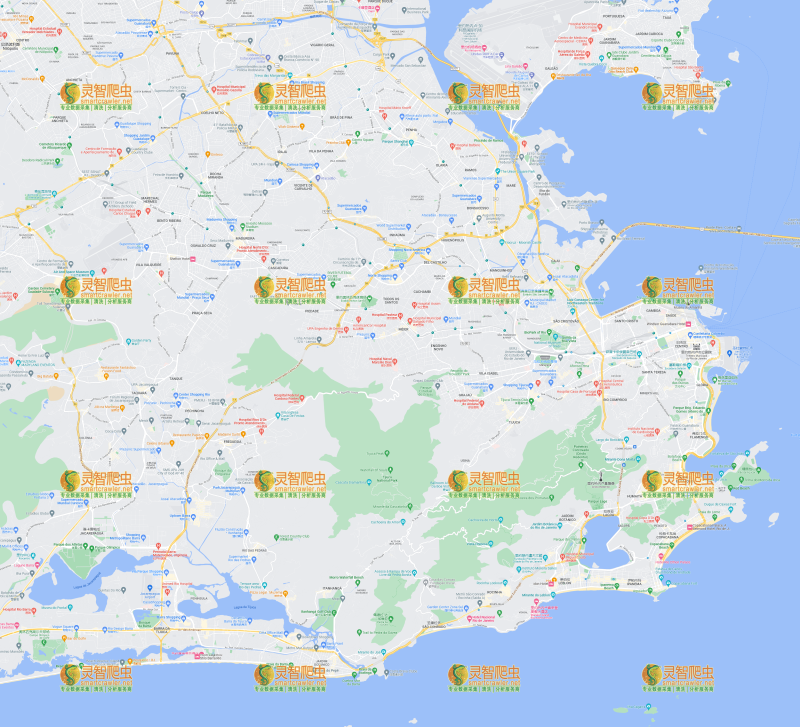 巴西 里约热内卢 Google 谷歌 高清地图