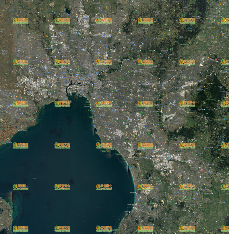 澳大利亚 墨尔本 Google 谷歌 高清卫星图