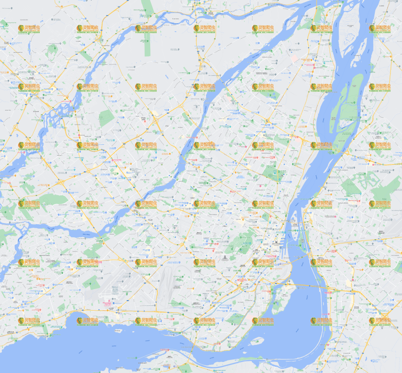 加拿大 蒙特利尔 Google 谷歌 高清地图
