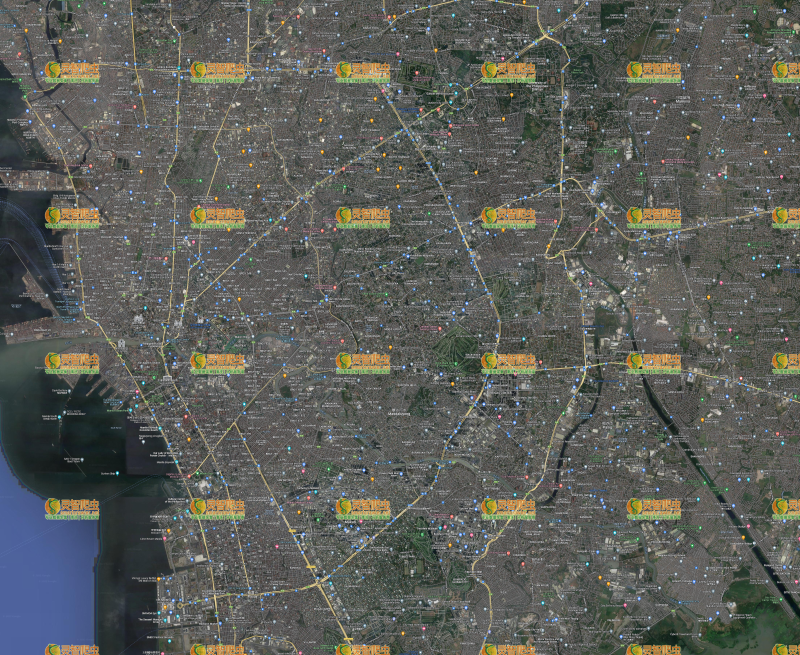 菲律宾 马尼拉 Google 谷歌 高清卫星图