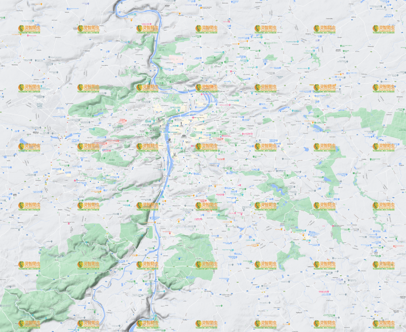 捷克 布拉格 Google 谷歌 高清地形图