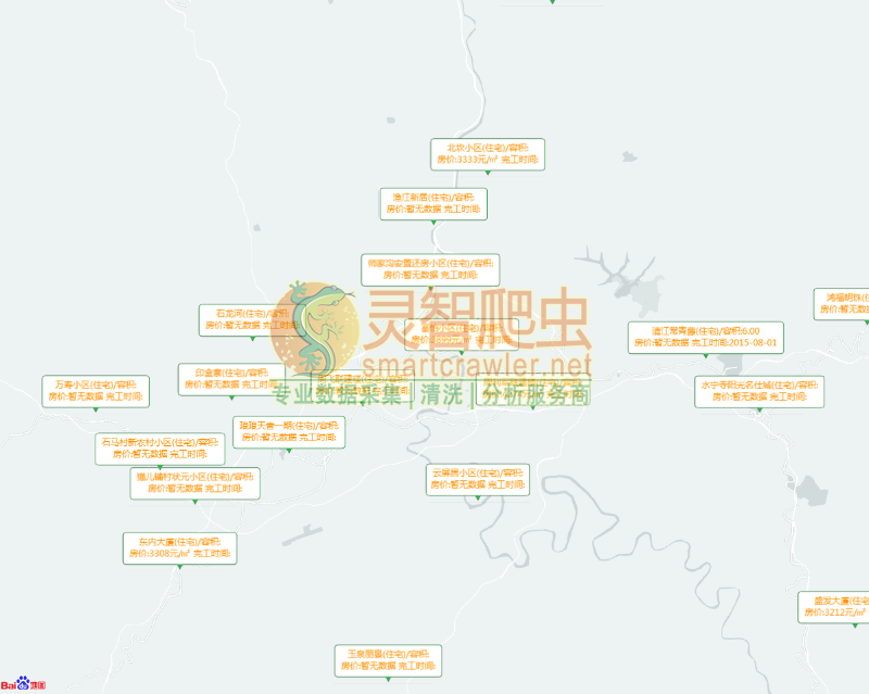 巴中住宅小区、房产标签信息图